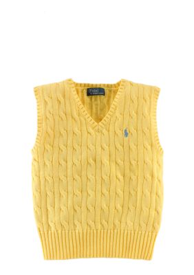 Ralph Lauren Childrenswear Classic Cabled Vest Toddler Boys