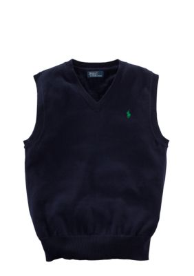 Ralph Lauren Childrenswear Classic Flat-Knit Vest Toddler Boys