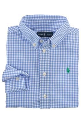 Ralph Lauren Childrenswear Button Front Woven Shirt Toddler Boys
