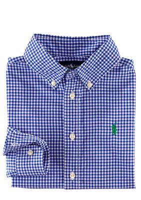 Ralph Lauren Childrenswear Gingham Poplin Blake Button-Down Shirt Toddler Boys