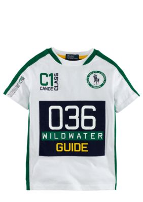 Ralph Lauren Childrenswear White Wild River Tee Toddler Boy
