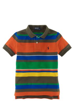 Ralph Lauren Childrenswear Multi Stripe Polo Toddler Boy