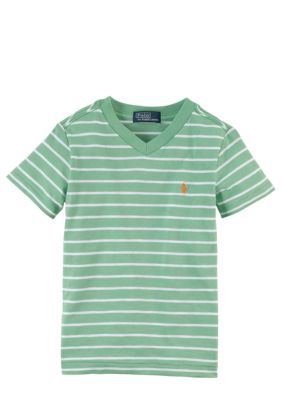 Ralph Lauren Childrenswear Stripe V-Neck Tee Toddler Boy