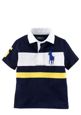 Ralph Lauren Childrenswear Contrast Stripes Rugby Toddler Boys