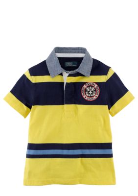 Ralph Lauren Childrenswear Coastal Rescue Stripe Rugby Toddler Boys