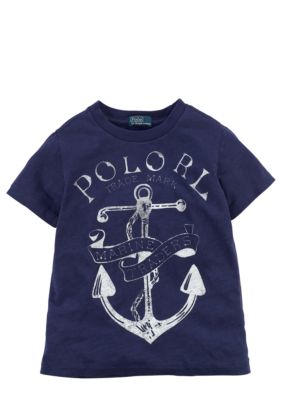 Ralph Lauren Childrenswear Screenprint Anchor Tee Toddler Boy