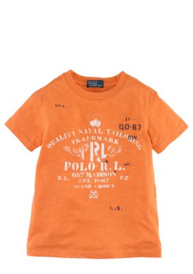 Ralph Lauren Childrenswear Graphic Crewneck Tee Toddler Boy