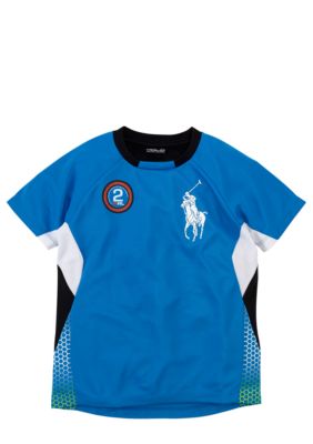 Ralph Lauren Childrenswear Active Pieced Crewneck Shirt Toddler Boy