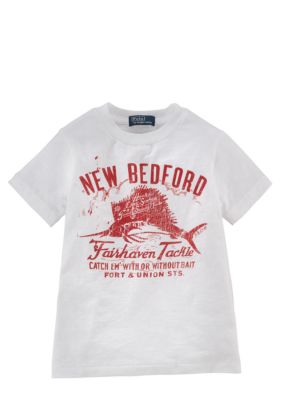 Ralph Lauren Childrenswear Fishing Graphic Tee Toddler Boys