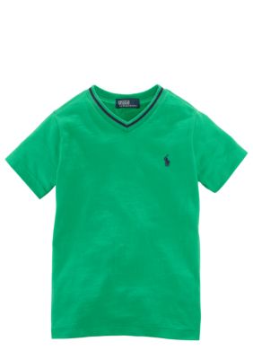 Ralph Lauren Childrenswear Cotton Jersey V-Neck Tee Toddler Boys
