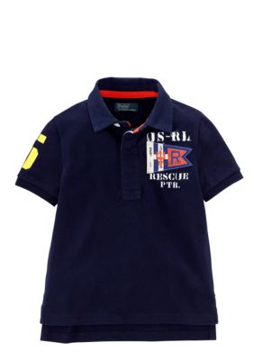 Ralph Lauren Childrenswear P-32 Screenprint Polo Toddler Boys