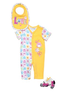 Nursery Rhyme Peace Coverall Set