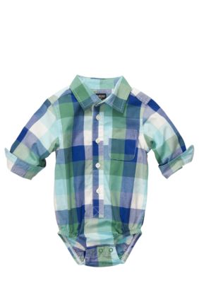 OshKosh B'gosh Plaid Oxford Bodysuit