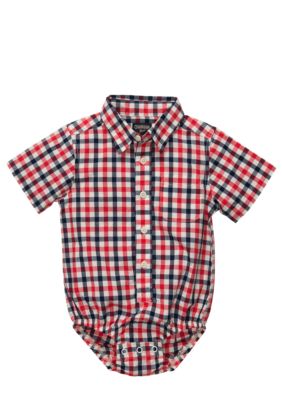 OshKosh B'gosh Plaid Gingham Bodysuit