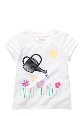 OshKosh B'gosh Water Pot and Flower Gingham Tee