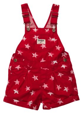 OshKosh B'gosh Star Print Overall Shorts