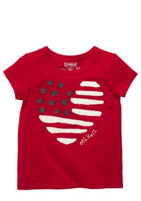 OshKosh B'gosh Heart Flag Tee Toddler Girls