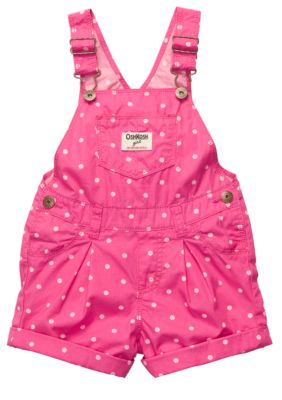 OshKosh B'gosh Polka Dot Shortalls Toddler Girls