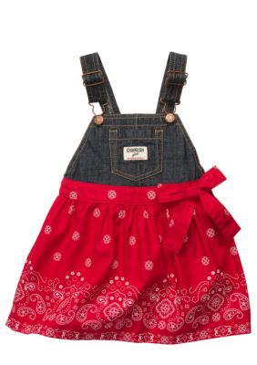 OshKosh B'gosh Bandana Print Jumper Dress Toddler Girls
