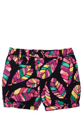 OshKosh B'gosh Feather Print Shorts Toddler Girls