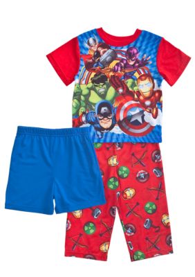 Marvel Avengers Heroes 3-piece Pajama Set Toddler Boy