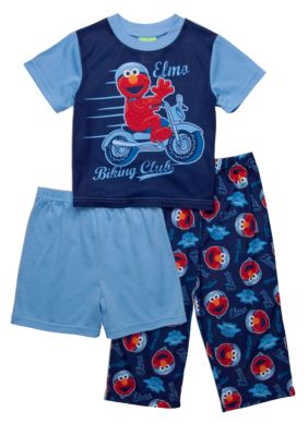 Sesame Street Elmo 3-piece Pajama Set Toddler Boy