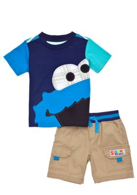 Sesame Street Cookie Monster Short Set