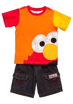 Nannette Elmo Applique Short Set Toddler Boy