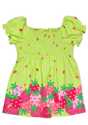J Khaki Strawberry Smock Top