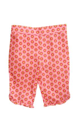 J Khaki&trade; Woven Printed Ruffled Capri