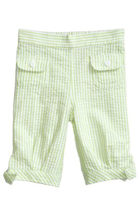 J Khaki Woven Capri Pants