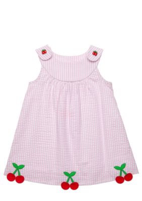 J Khaki Seersucker Dress