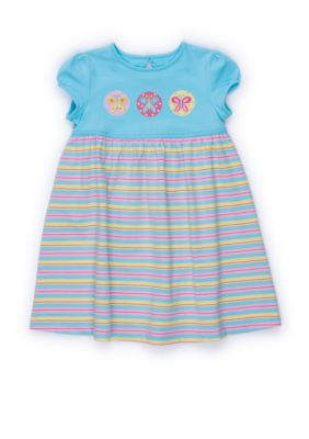 J Khaki&trade; Striped Butterfly Dress - Infant