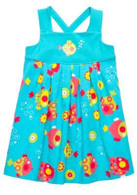 J Khaki Fish Print Dress