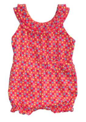 J Khaki Polka Dot Romper
