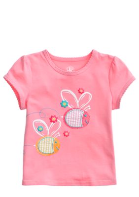 J Khaki Novelty Applique Tee