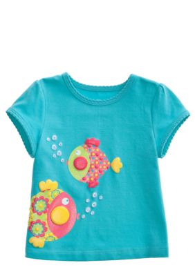 J Khaki Novelty Applique Tee