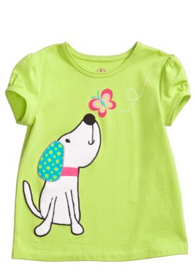 J Khaki Dog Tee Toddler Girls