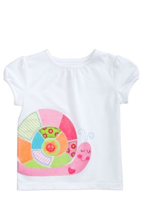 J Khaki Snail Tee Toddler Girls