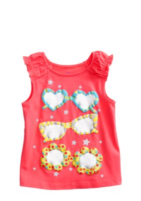 J Khaki Sunglasses Tank Toddler Girls