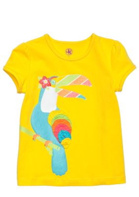 J Khaki Tucan Printed Tee Toddler Girls