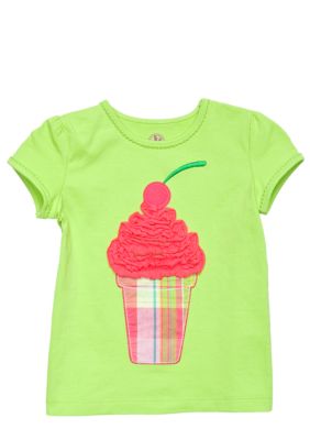 J Khaki Ice Cream Cone Tee Toddler Girls