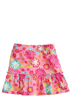 J Khaki Floral Print Scooter Toddler Girls