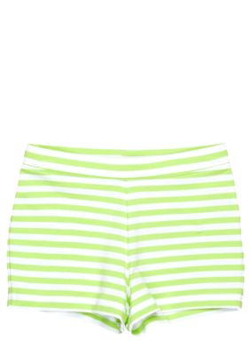 J Khaki Knit Stripe Short Toddler Girls