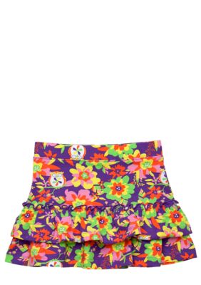 J Khaki Tiered Skirt Toddler Girls