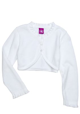 J Khaki Ruffle Shrug Toddler Girl