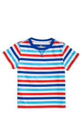J Khaki Basic Stripe Tee Toddler Boys