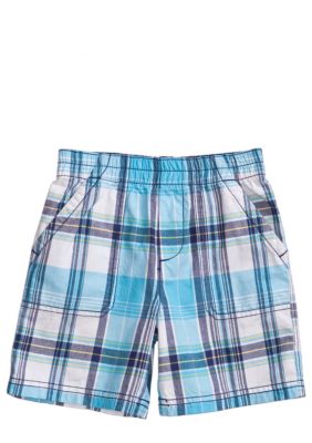 J Khaki Plaid Pork Chop Short Toddler Boy