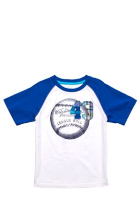 J Khaki Raglan Novelty Crew Toddler Boys