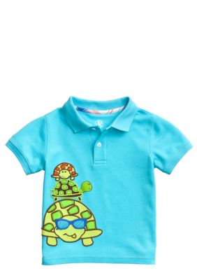 J Khaki&trade; Applique Polo Toddler Boy
